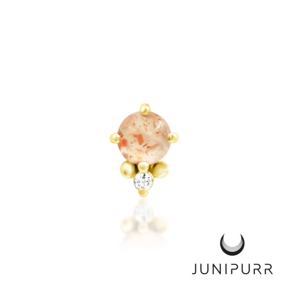 Rosalind push-in top yellow gold 14k