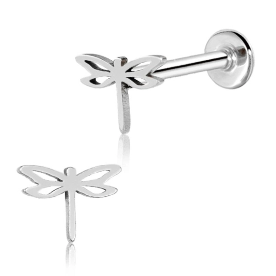 Stalowy labret Dragonfly