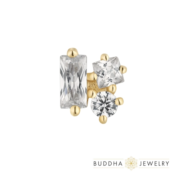 Mood ozdoba push-in z żółtego złota 14k