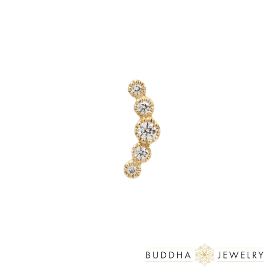 Infinity ozdoba push-in z żółtego złota 14k