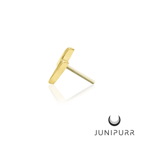 Mini Bolt ozdoba push-in z żółtego złota 14k