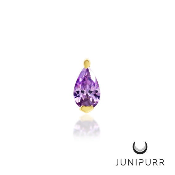 Hyacinth ozdoba push-in z żółtego złota 14k