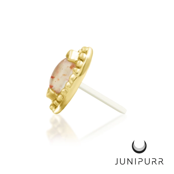 Glorie ozdoba push-in z żółtego złota 14k