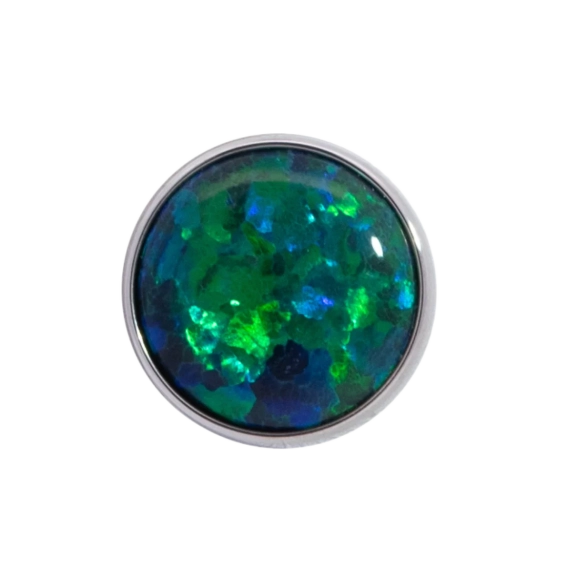 Peacock Blue Opal Junipurr tytanowa ozdoba push-in