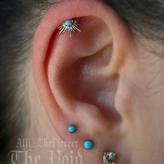 Jayla ozdoba push-in z żółtego złota 14k