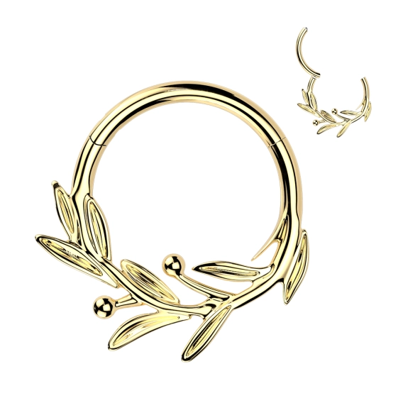 Gold titanium Olive Branch clicker