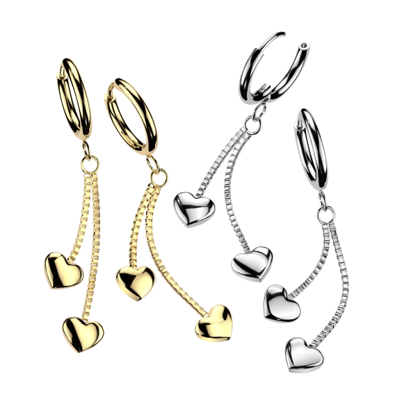 Steel erlobe clicker Heartfall clicker