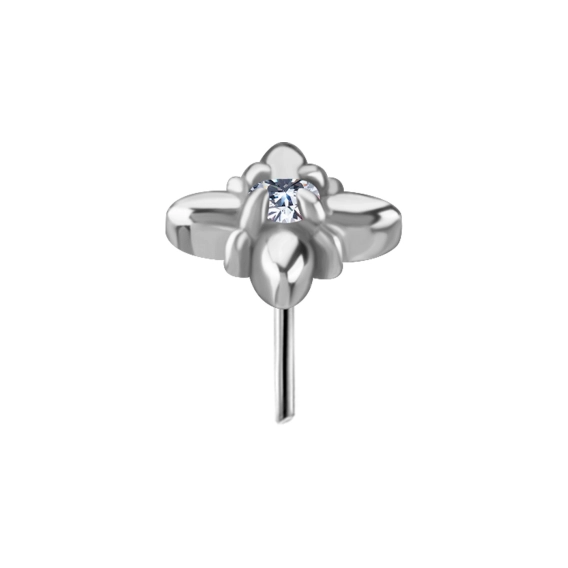 Aster push-in top with clear gem