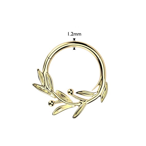 Gold titanium Olive Branch clicker