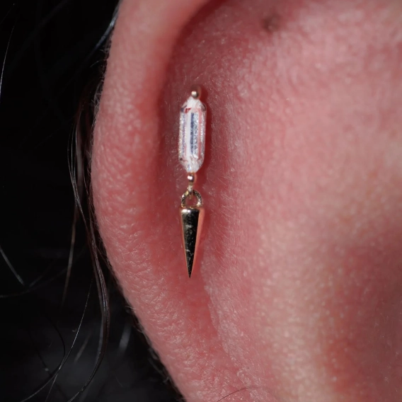 Musea push-in top 14k yellow gold