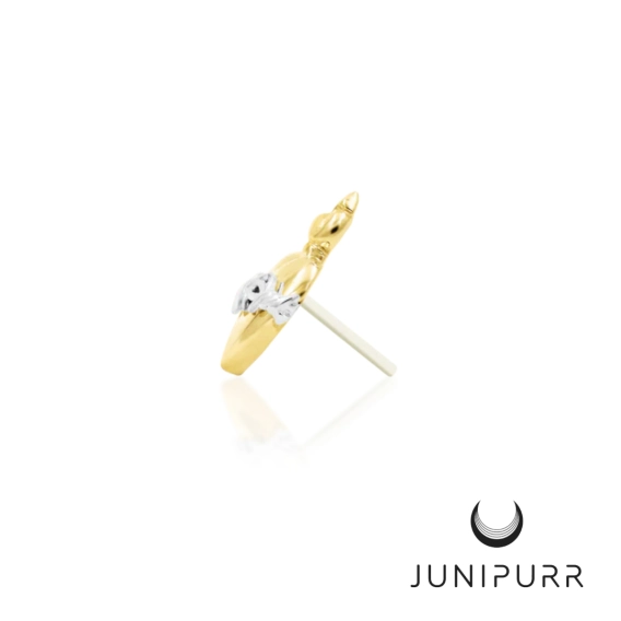 Sacred Heart ozdoba push-in z żółtego złota 14k