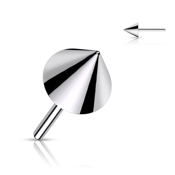 Titanium push-in spike top