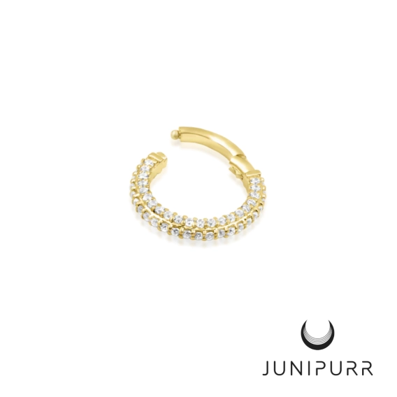 Demi clicker z żółtego złota 14k