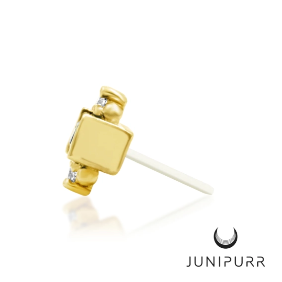 Tina ozdoba push-in z żółtego złota 14k