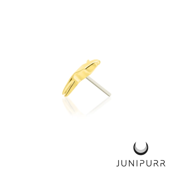 Paper polly ozdoba push-in z żółtego złota 14k