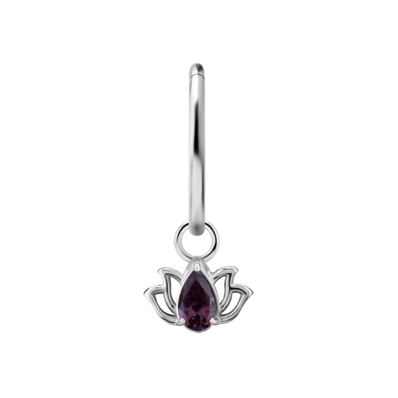 Piercing charm Purple Lotus
