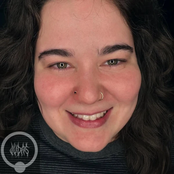 Corvin Black ozdoba push-in z żółtego złota 14k