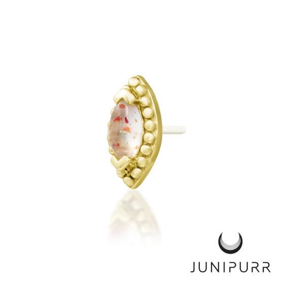 Glorie ozdoba push-in z żółtego złota 14k