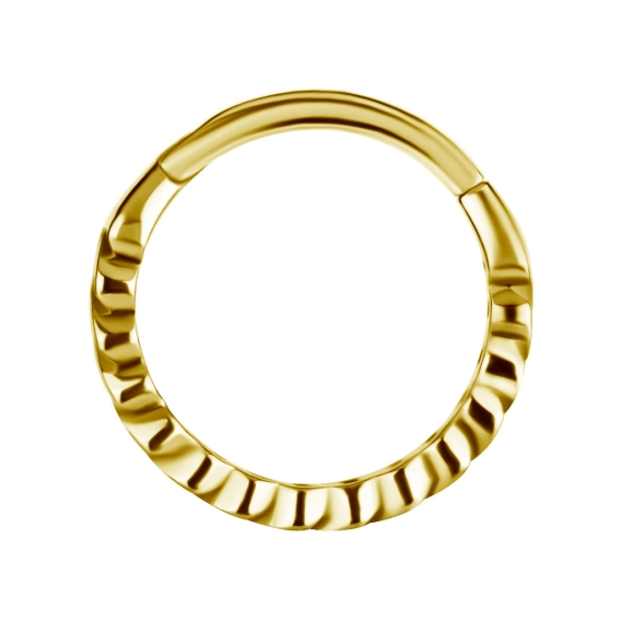 Złoty helix conch clicker Cuban chain