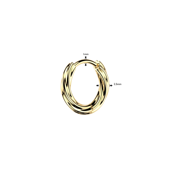 Złoty clicker do ucha  Coil