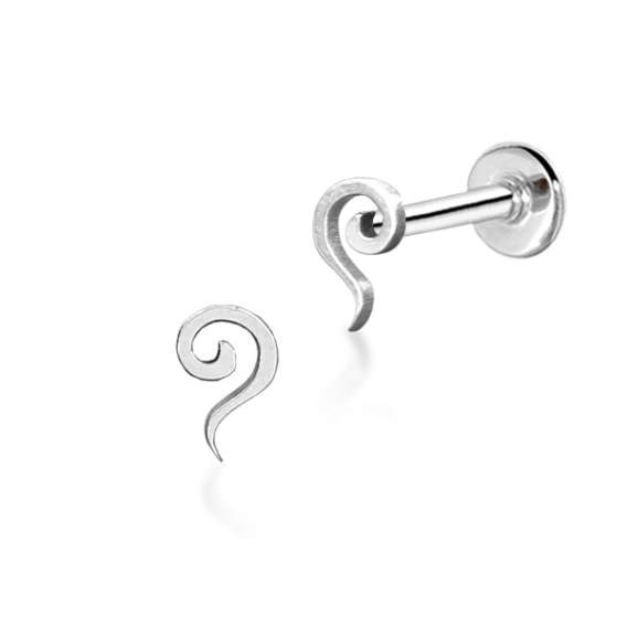 Stalowy labret Swirl