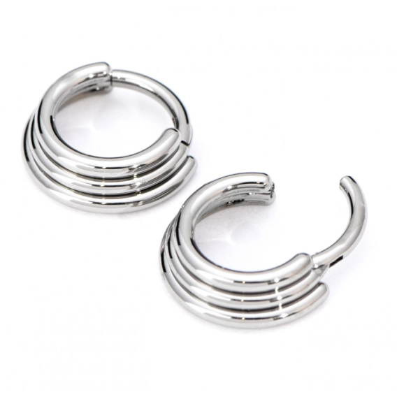 Titanium helix septum clicker Triple ring