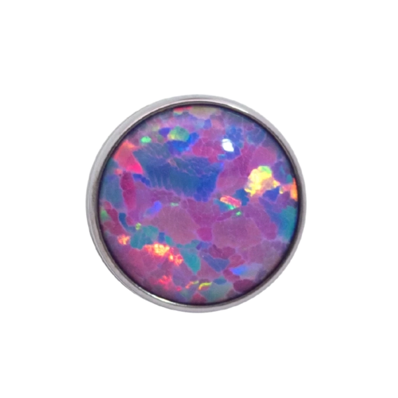 Pink Lavender Opal Junipurr tytanowa ozdoba push-in