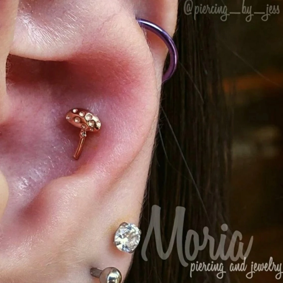 Dotty's Friend Spotty ozdoba push-in z żółtego złota 14k