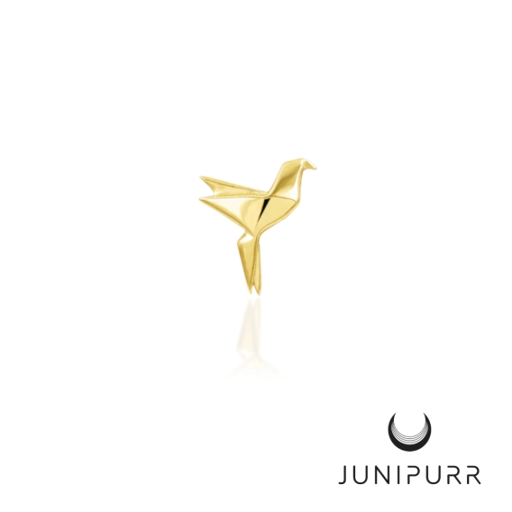 Paper polly ozdoba push-in z żółtego złota 14k