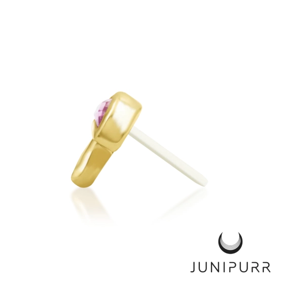 Amanita ozdoba push-in z żółtego złota 14k