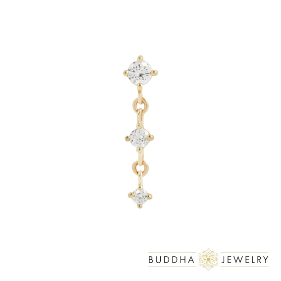 Kiera ozdoba push-in z żółtego złota 14k