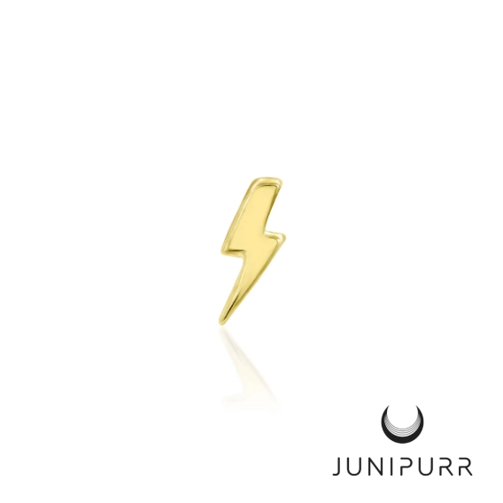 Mini Bolt ozdoba push-in z żółtego złota 14k