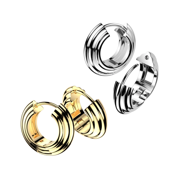 Stalowy clicker do ucha  Multi ring
