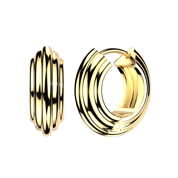 Złoty clicker do ucha  Multi ring