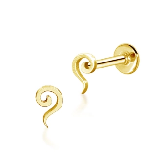 Złoty labret Swirl