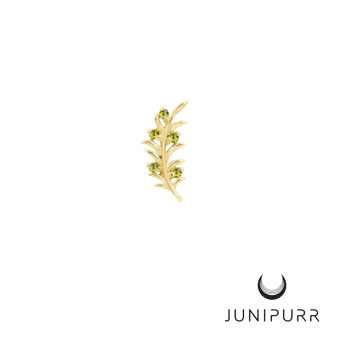 Olive Branch Right ozdoba push-in z żółtego złota 14k