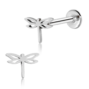 Stalowy labret Dragonfly