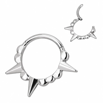 Tytanowy helix daith septum clicker Riot