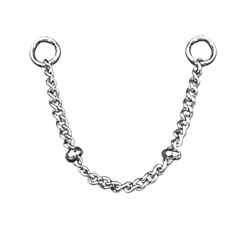Stalowa zawieszka do kolczyków Chain with balls