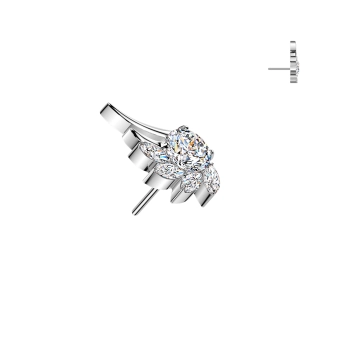 Titanium push-in end Crystal Wing