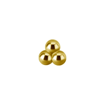 18k yellow gold trinity push-in top