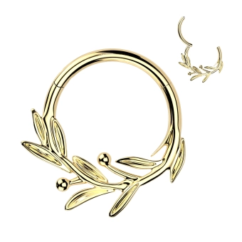 Gold titanium Olive Branch clicker