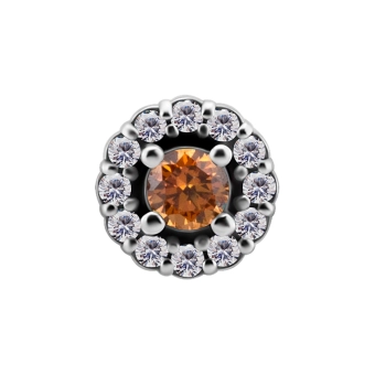 Grazia push-in top with champagne gem