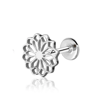 Stalowy labret Chrysanthemum