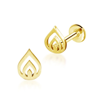 Złoty labret Flame