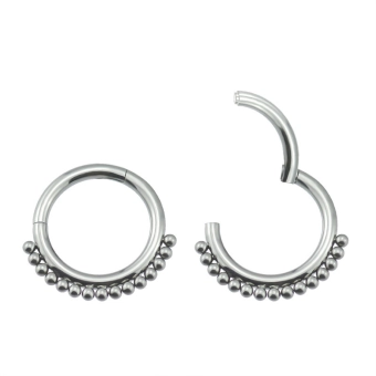 Tytanowy septum daith clicker Arjun
