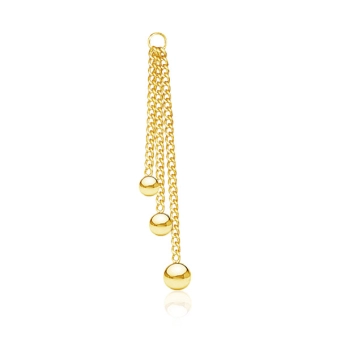 Golden connecting chain Triple ball