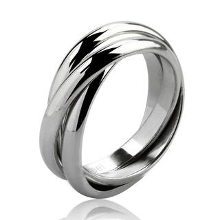 Stalowa obrączka - interlocking rings