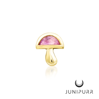 Amanita ozdoba push-in z żółtego złota 14k