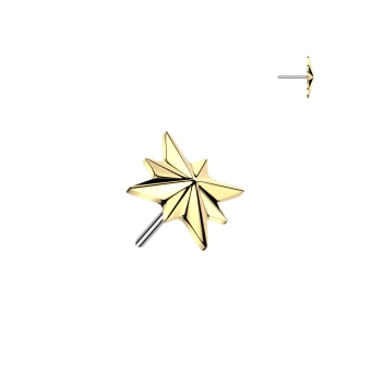 Złota ozdoba push-in Starlight